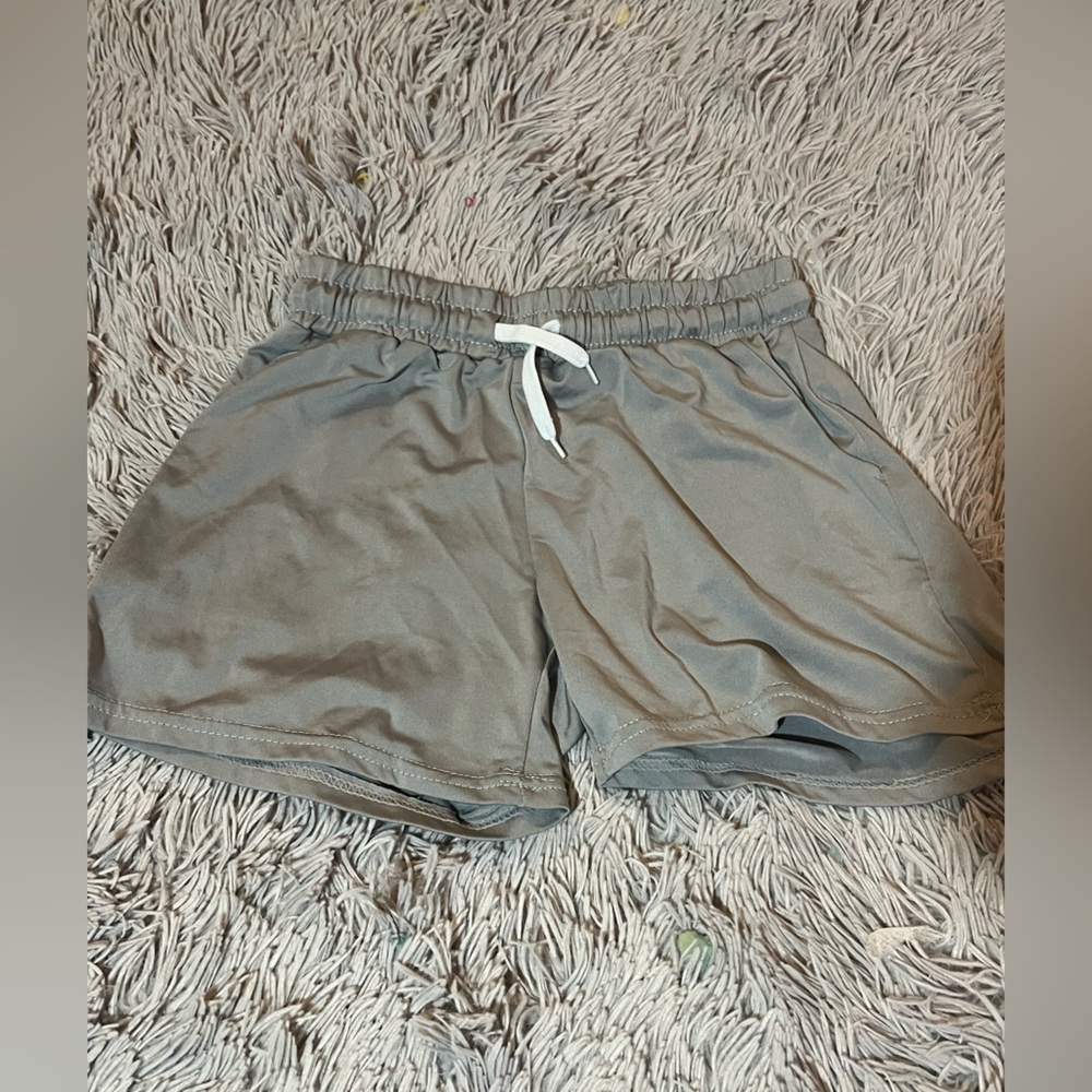 Gray Relaxed Fit Casual Shorts